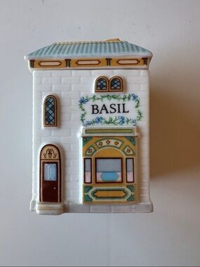 Lenox Spice Village Basil - White with Blue and Gold Accent
